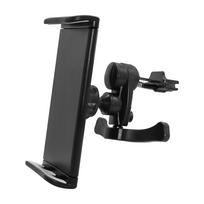 Naujausias 360 laipsnių besisukantis automobilio oro ventiliacijos angos laikiklis stovas Ipad 1 2 3 4 mini 4-11 colių Samsung Huawei planšetiniam telefonui, telefonui, GPS ir kt. juoda