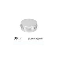 5–250 ml kosmetikos aliuminio skardinės Aliuminio dėžutės Sidabrinės aliuminio skardinės skardinės su užsukamu viršumi apvalios žvakių prieskonių skardinės skardinės skardinės su dangčiais