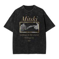 Mitski Mine All Mine Išplauti marškinėliai Vyrams Gatvės stilius Medvilniniai marškinėliai Vasara Apvali apykaklė Laisvalaikio marškinėliai Individualūs viršutiniai drabužiai M