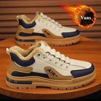 Žieminiai vyriški batai kasdieniai aksominiai šilti storapadžiai sportbačiai vyriški prabangūs aukštakulniai neslystantys vaikščiojimo batai Zapatillas De Hombre 39 smėlis