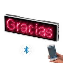 Įkraunamas Bluetooth skaitmeninis LED ženklelis/ženkliukas, „pasidaryk pats“ programuojamas slenkančios žinutės ekranas, mini LED ekranas, LED vardinė etiketė badge