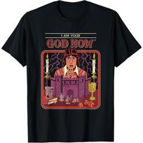 Your God Now Tabletop Gaming Retro Dark Humor T-Shirt S juoda