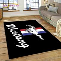 Klasika 3D F-Ford GTR Mustang Automobilio Kilimas-Takelis Miegamojo Svetainės Namų Sofos Dekoras, Vaikų Žaidimų Didelis Dekoras Grindų Kilimėlis 40x60cm( 15x23in )