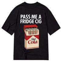 PASS ME A FRIDGE CIG Printed Cotton Tshirt Men and Women Fashion Comfortable Short Sleeved Shirt SpringSummer New Collection M