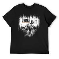 Dying Light marškinėliai anime marškinėliai medvilniniai vyriški marškinėliai madingi marškinėliai prigludę marškinėliai vyrams S juoda