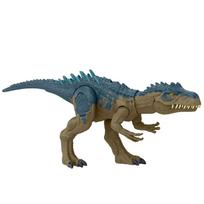 Mattel Juros periodo pasaulis Kovos veiksmo Riaumojantis Alosaurus [Dinozauro žaislas] [Bendras ilgis: apytiksliai. 17.5 colių] [4 metų ir vyresniems] HRX50