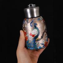 Stainless Steel Water Bottle 300ml Slim Insulated Thermal Water Bottle  Outdoor Hiking 3