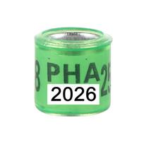 PHA 2025/2025 Balandžio Pėdos Žiedas Vidinis Skersmuo 8mm su Numeriu Aliuminio Plastiko Paukščio Pėdos Žiedas Daugiaspalviai Paukščių Aksesuarai 50 Vnt.