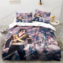 3D Printing Michael Jackson Beding Set Bedrom Soft Modern Bedspreads Comefortable Children Kids Soft Duvet Cover Comfortable Quilt Cover And Pilowcase 100*200cm Single