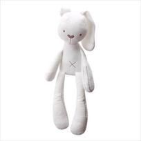 42CM Mielas Animacinis Ilgaausis Triušio Lėlė Kūdikio Minkštas Pliušinis Žaislas Vaikams Triušio Miego Draugas Vaikų Kimštas Pliušinis Gyvūnas Žaislas white