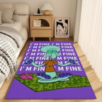 Dekoratyvinis kilimėlis Miegamojo kilimas Kambario kilimėlis S-SpongeBob kilimai Durų kilimėlis Vonios kilimėliai Kilimėliai Namų pasirinkimas Įėjimo durys Virtuvė 40cm x 60cm purple