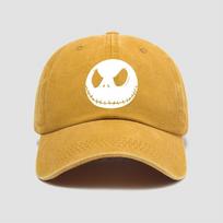 Fashion Nightmare Before Christmas Jack Casual Hat Baseball Caps Breathable Snapback Sun Hats Adjustable Color Peaked Cap Unisex 55-60cm geltona