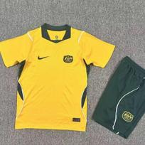 Australija 2026 Pasaulio taurės marškinėliai Gerbėjų versija, tokio pat stiliaus Futbolo marškinėliai 24 geltona