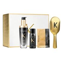 Kerastase Black Diamond Essential Oil Hair Mask Airbag Cleansing and Care Gift Box Set, Hair Care, Nourishing and Smoothing comb*1 75ml+15ml+15ml juoda