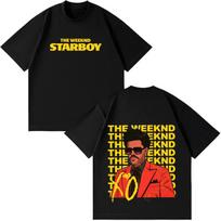 Rapper The Weeknd Music Album Cover T Shirts Men Women Fashion Hip Hop T Shirt Short-sleeved Casual Cotton Oversized T-shirts 4XL