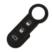 Jingyuqin S 3 Buttons Replacement Remote Car Key Case Rubber Button Pads For Fiat 500 500L Punto Bravo Panda Freemont A style
