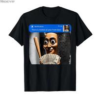 There is Motion at Your Front Door Tung Tung Tung sahur Meme Tshirt For Men Women 100 Cotton T Shirts Short Sleeve Tops 04271 S