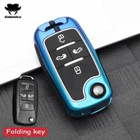 Cinko lydinio automobilio rakto dėklas Pilnas dangtelis Vw Volkswagen Sharan Crafter Multivan, Seat, Seat Alhambra nuotolinio rakto korpusas gray