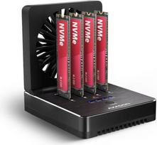 AXAGON ADSA-M2C44 USB4 docking station for 4x M.2 NVMe SSDs with disk cloning function without a PC ADSA-M2C44 | 8595247909381