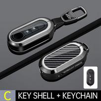 Car Key Case For Fiat Panda 500 Punto Ducato Lancia Musa Citroen Jumper Peugeot Boxer Flip Cover Keychain Auto Accessories