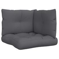 vidaXL 3 Piece Pallet Cushion Set Anthracite Fabric