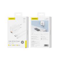 Foneng Usb Wall Charger Qc3 Cable For Micro Usb Phone Smartphone 1 balta