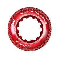 Universals Centerlock Disc Rotors Lock Cap Light weight Aluminum Bike Disc Lockring Cover for Road Bikes raudona