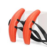 Ergonomiškos lenktos rankenos priedai irklavimo treniruokliui, prisitraukimams, aukštos skriemulio traukimui, nugaros raumenų treniruokliui, fitneso įrangos rankenos su reguliuojamais dirželiais One Size oranžinė