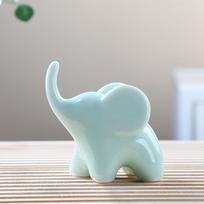 Ornaments Simulated Elephant Figurines Luxury Style Animal Feng Shui Decor  Wedding Birthday Gift žalia