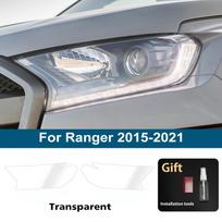 Ford Ranger 2015-2026 Automobilio priekinių žibintų apsauginė plėvelė Dūminė juoda Iš anksto supjaustyta Atspari įbrėžimams Blizgi vinilinė plėvelė Automobilio priedai For Ranger 15-21 CLR