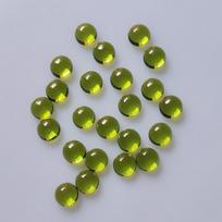 Natural Peridot Round Cabochon, Olive Green Peridot Gemstone, Round Flat Back Stone, Loose Peridot Cabochon for Jewelry Making 8mm žalia