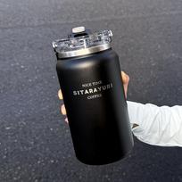 Minimalist Large-Capacity Stainless Steel Insulated Water Bottle 40.58oz with Wide Handle Portable Outdoor Large Kettle 2-in-1 Lid 1200L violetinė