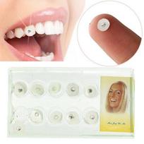 10 vnt./dėžutė 2 mm blizgus krištolo imitacinis oralinis dantų dantų dantų papuošalas One Size