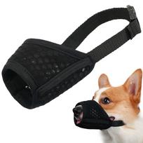 Šuns antsnukis Minkštas tinklelio antsnukis mažiems šunims Čihuahua Pudeliams Bigliams Taksams Korgiams Labradorams Auksaspalviams, Šuniuko antsnukis XXS(Snout 10-13cm) juoda