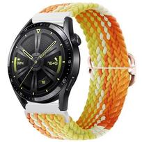 Reguliuojamas nailoninis dirželis skirtas Huawei laikrodžiui GT/GT2 Pro Samsung Galaxy laikrodis 3/Gear S3 kvėpuojantis austas riešo dirželis, skirtas Aamazfit GTR Samsung watch 46mm