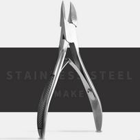 1 vnt. Sliver Toenail įaugusių nagų dailės odelių žnyplės kirpimo kraštų pjoviklis manikiūro žirklės žirklės įrankis pedikiūrui negyvos odos valiklis gray