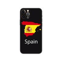 Ispanijos Ispanijos vėliavos telefono dėklas, skirtas iphone 5 5s 2020se 6 6s 7 8 plus x 10 XR XS 11 12 13 mini pro MAX juodas tpu galinis dangtelis iphone 5 5S SE 2016
