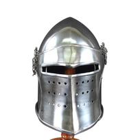 15th Century Visored Bascinet Helmet- 18 Gauge Steel for LARP/Reenactment