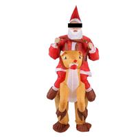 Kalėdinio elnio pripučiamas kostiumas suaugusiems Pripučiamas briedžio elnio kostiumas Kalėdų Senelio elnio Cosplay kostiumas red