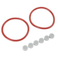 Rubber Rings Seal Repair Kit 2 O Ring 6 Pucks Replacement Overhaul Kit for Revox NAB Adapter Grey pilka spalva