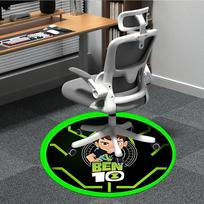 1 vnt. Ben 10 apvalus biuro kilimėlis – puikiai tinka biuro ar darbo kambario dekoravimui, skalbiamas mašinoje, neslystantis pagrindas, dekoratyvinis grindų kilimėlis 80cm