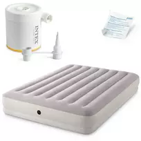 Double Air Mattress 203x152x30 cm with Electric Pump Bed INTEX 64179