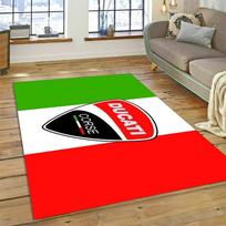 3D Lenktyninio Motociklo Ženklas Kilimas Svetainės, Miegamojo, Namų Sofos Dekoras, Vaikų Žaidimų Neslystantis Grindų Kilimėlis Kalėdinė Dovana 40x60cm( 15x23in ) green