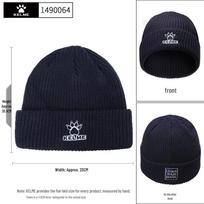 Kelme Winter Fleece-Lined Knitted Beanie Hat One Size tamsiai mėlyna spalva