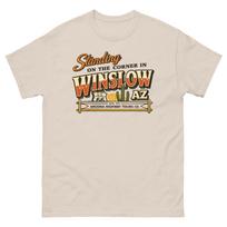 Stovi ant kampo Winslow AZ Vintažiniai Take it Easy Grafiniai Marškinėliai 4XL