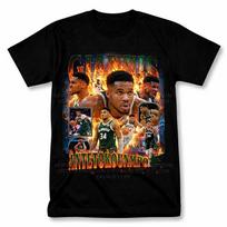 Giannis Antetokounmpo Milwaukee Bucks Graphic T shirt Vintage Basketball Fan Tee XL