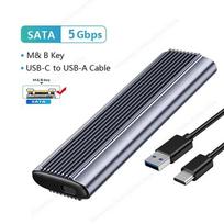 USB3.1 M.2 SSD Enclosure Mobile Case Supports NVME SATA Type-C Solid Metal External Hard Disk Case Laptop Phone SSD