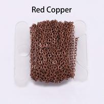 5 m/lot Gold/Bronze Plated Necklace Chain For Jewelry Making Findings DIY Necklace Chains Materials Handmade Supplies 1.5mm x 5m brown