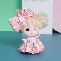 10 cm BJD lėlių pakabukas mergaitėms Maža Ob11 lėlė 3D didelės akys Kawaii kišeniniai žaislai Mielos veido lėlės Žaislas Maišelio pakabukas Raktų pakabukas Vaikų dovanos blue