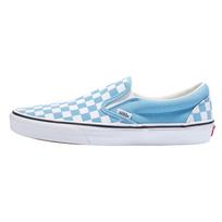 Vans Classic Slip-On Klasikiniai Vasariniai Patogūs Paprasti Universalūs Žemi Kateboardo Batai Moteriški Sportbačiai Mėlyni VN000D6BE2W1 37